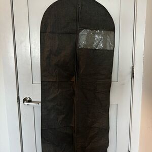 Gray Garment Bag with Clear Window